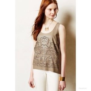 Sunday in Brooklyn (Anthro) Laser Cut Tank XS